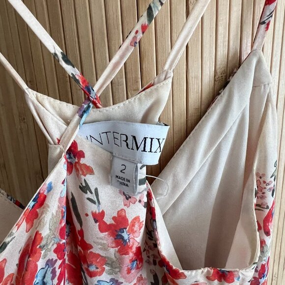 Intermix Floral Silk Dress - Picture 4 of 7